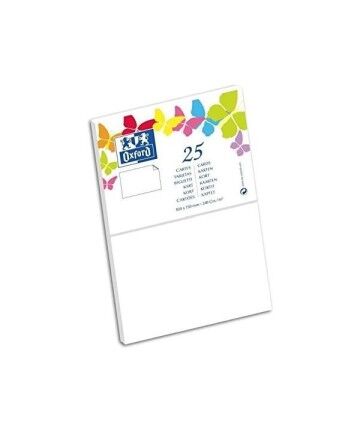 Scheda Oxford 46604 Plastica Bianco (10 x 15 cm)(25 pcs) (Ricondizionati A+)