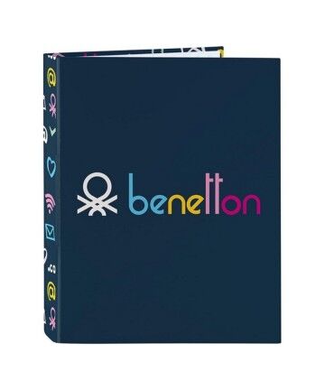 Raccoglitore ad anelli Benetton Dot Com A4 (26.5 x 33 x 4 cm)