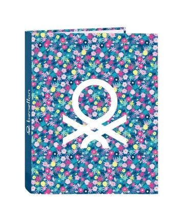 Raccoglitore ad anelli Benetton Blooming A4 (26.5 x 33 x 4 cm)