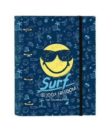 Raccoglitore ad anelli Smiley Surf (27 x 32 x 3.5 cm)