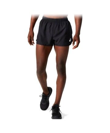 Pantaloni Corti Sportivi da Uomo Asics Core Split  Nero