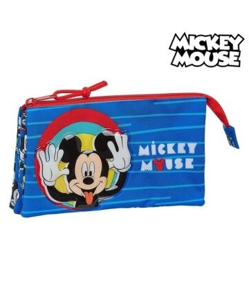 Portaoggetti Triplo Mickey Mouse Me Time Rosso Azzurro