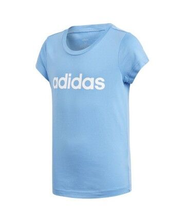 Maglia da Calcio a Maniche Corte Uomo Adidas YG E Lin 14-15 Anni Blu cielo