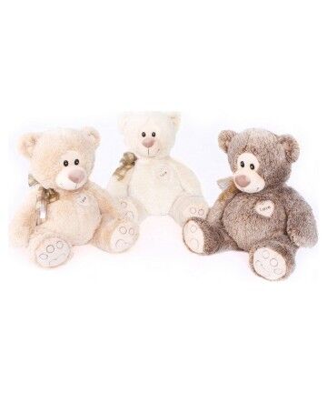 Peluche DKD Home Decor Beige Marrone Poliestere Orso (3 pcs) (45 x 45 x 35 cm)