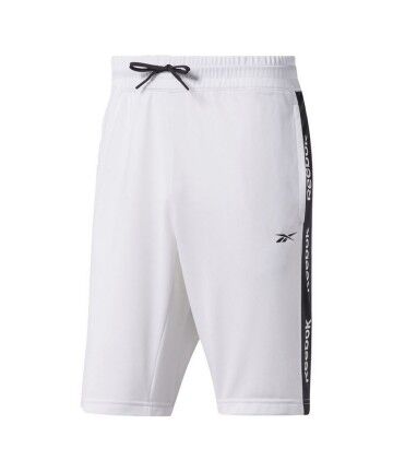 Pantaloni Corti Sportivi da Uomo Reebok Essentials Linear Bianco