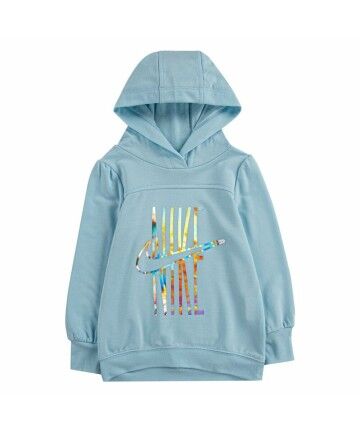 Felpa per Bambini Nike Pull-Over Acquamarina