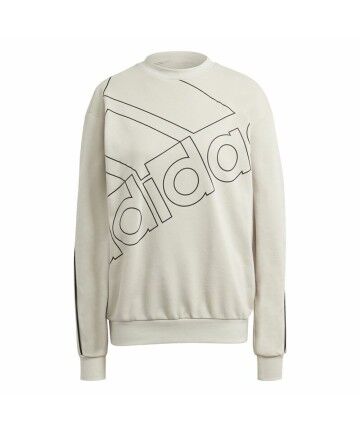 Felpa senza Cappuccio Donna Adidas Giant Logo Beige