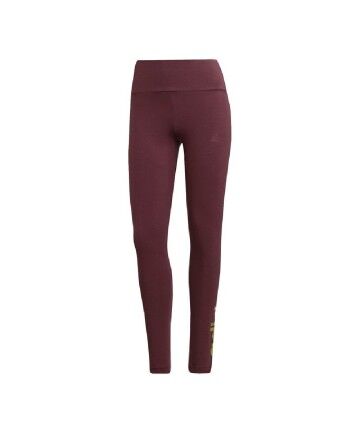 Leggings Sportivo da Donna Adidas Loungewear Essentials High-Rise Rosso Scuro (XS)