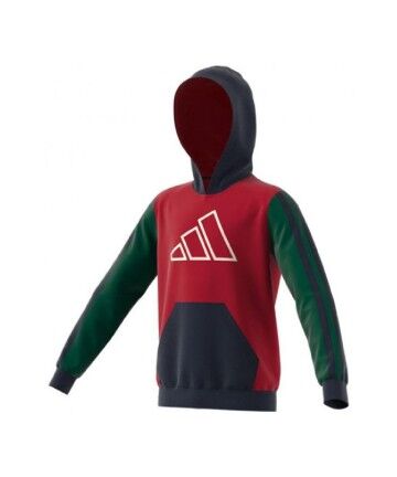 Felpa senza Cappuccio Uomo Adidas Lil Stripe Rosso Granato Rosso