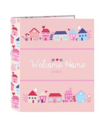 Raccoglitore ad anelli Glow Lab Welcome Home A4 (27 x 33 x 6 cm)