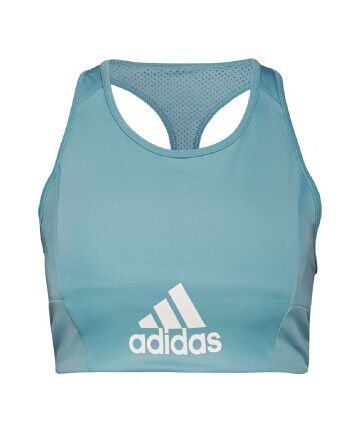 Reggiseno Sportivo Adidas D2M Aeroready Blu cielo