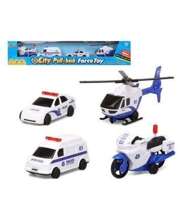 Playset di Veicoli 119459 Poliziotto 4 pcs