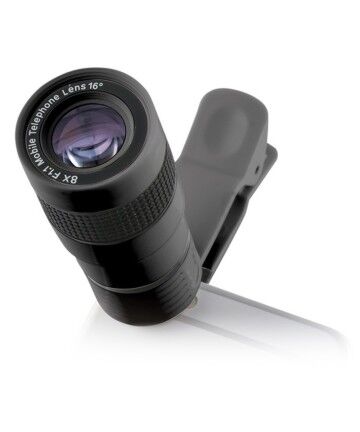 Obiettivo per Smartphone KSIX Clip & Zoom 8x F/1.1 Nero