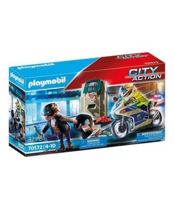 Playset City Action Police Motorbike Playmobil 70572 (32 pcs)