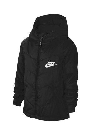 Giacca Sportiva da Bambini Nike Nero Poliestere