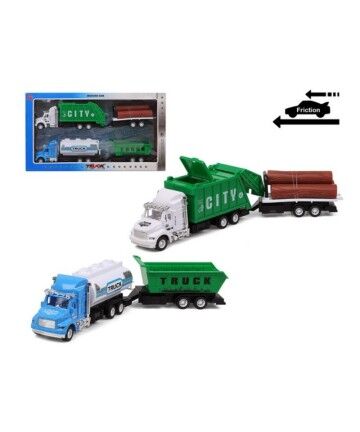 Set veicoli Camion della spazzatura Verde 119275 (3 Uds)