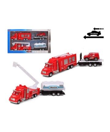 Set veicoli Camion dei Pompieri Rosso (2 uds)