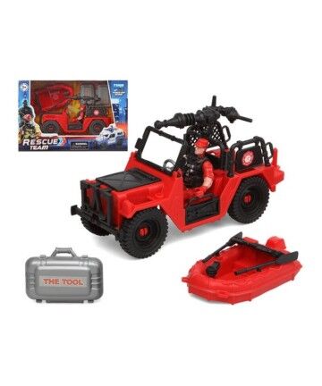 Playset Firefighters Rescue Team Rosso