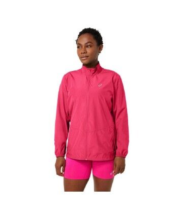 Giacca Impermeabile da Donna Asics Core Fucsia