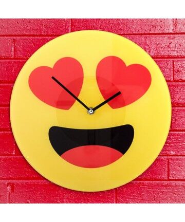 Orologio da Parete Emoticon Cuori 