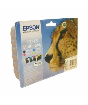 Cartuccia ad Inchiostro Originale Epson Multipack T0715 Giallo Nero Ciano Magenta