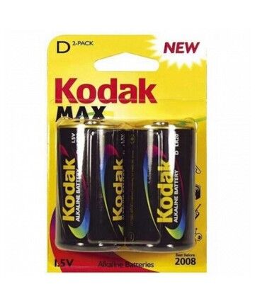 Batteria Alcalina Kodak LR20 1,5 V (2 pcs)