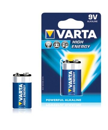 Batterie Varta 6LR61 9 V 580 mAh High Energy Azzurro