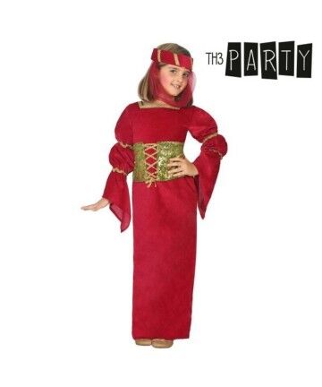 Costume per Bambini Dama Medievale Rosso