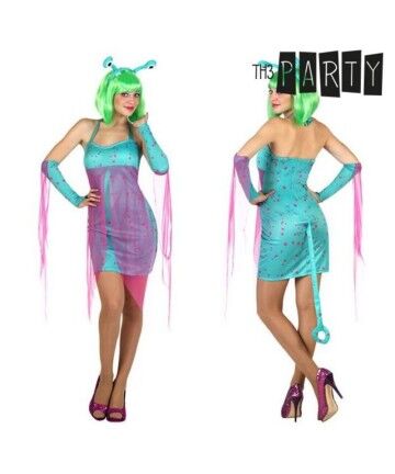 Costume per Adulti Azzurro Alien Sexy 4 pcs