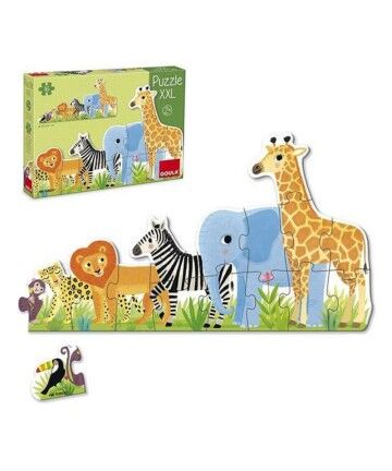 Puzzle per Bambini Diset XXL Giungla (16 Pezzi)