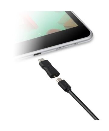 Adattatore USB 2.0 con USB-C 3.1 KSIX Nero