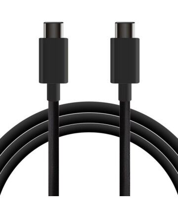 Cavo USB-C con USB-C KSIX 1 m Nero