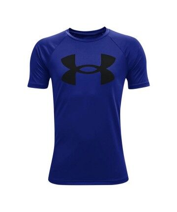 Maglia a Maniche Corte Under Armour Tech Big Logo Azzurro