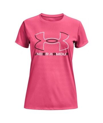 Maglia a Maniche Corte Donna Under Armour Big Logo Rosa