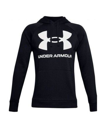 Felpa con Cappuccio Uomo Under Armour Rival Fleece Big Logo Nero