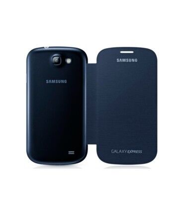 Custodia Folio per Cellulare Samsung Galaxy Express I8730 Azzurro