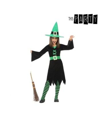 Costume per Bambini Strega Verde (3 pcs)