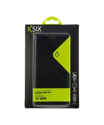 Custodia Folio per Cellulare Huawei Y7 2018 KSIX Nero