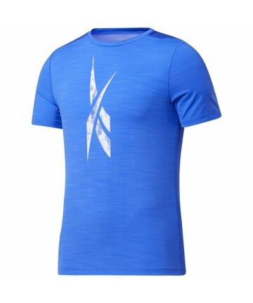 Maglia a Maniche Corte Uomo Reebok Workout Ready Activchill Azzurro