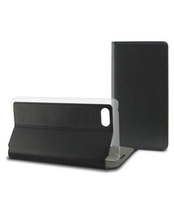 Custodia con Copertura per Cellulare Iphone 7/8 Contact Slim Nero Tessile Policarbonato