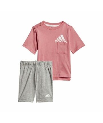 Completo Sportivo per Bambini Adidas Badge of Sport Summer Corallo