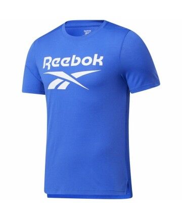 Maglia a Maniche Corte Uomo Reebok Workout Ready Supremium Azzurro