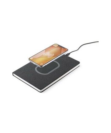 Block Notes con Caricabatterie Wireless Qi 146185 Nero