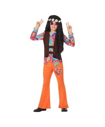 Costume per Bambini Hippie Arancio (2 Pcs)