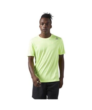 Maglia a Maniche Corte Uomo Reebok RUN SS TEE Verde