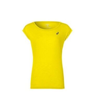 Maglia Sportiva a Maniche Corte Asics Layering Top Donna Giallo