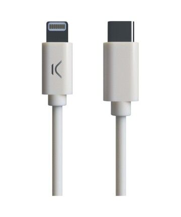 Cavo USB-C a Lightning KSIX MFI (1 m) Bianco