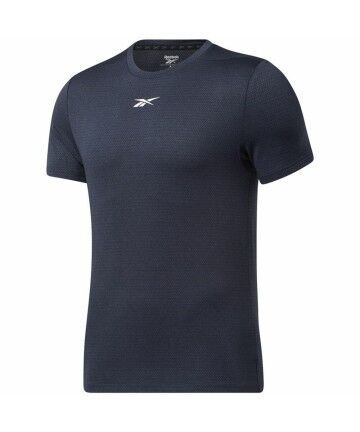 Maglia Sportiva a Maniche Corte Reebok Workout Ready Blu scuro