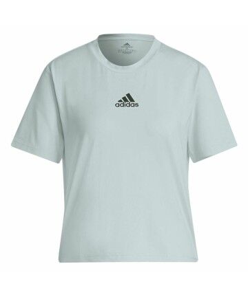 Maglia Sportiva a Maniche Corte Adidas Aeroready You for You Ciano Chiaro