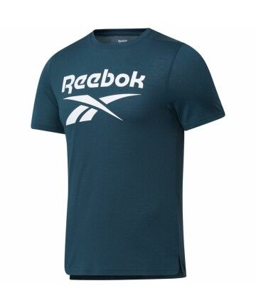 Maglia Sportiva a Maniche Corte Reebok Workout Ready Supremium Azzurro